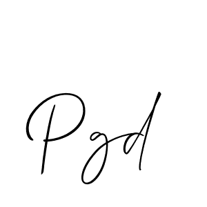 Make a beautiful signature design for name Pgd. Use this online signature maker to create a handwritten signature for free. Pgd signature style 2 images and pictures png