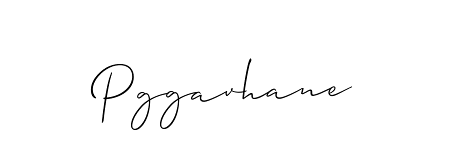 The best way (Allison_Script) to make a short signature is to pick only two or three words in your name. The name Pggavhane include a total of six letters. For converting this name. Pggavhane signature style 2 images and pictures png