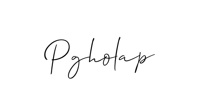 Make a beautiful signature design for name Pgholap. With this signature (Allison_Script) style, you can create a handwritten signature for free. Pgholap signature style 2 images and pictures png