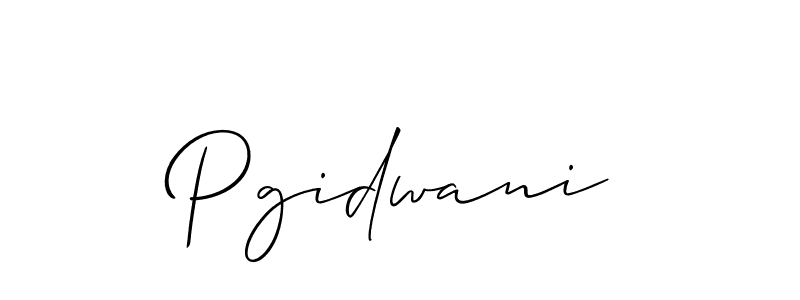 How to make Pgidwani signature? Allison_Script is a professional autograph style. Create handwritten signature for Pgidwani name. Pgidwani signature style 2 images and pictures png