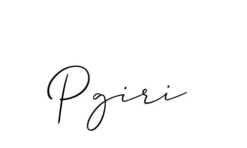 How to make Pgiri signature? Allison_Script is a professional autograph style. Create handwritten signature for Pgiri name. Pgiri signature style 2 images and pictures png