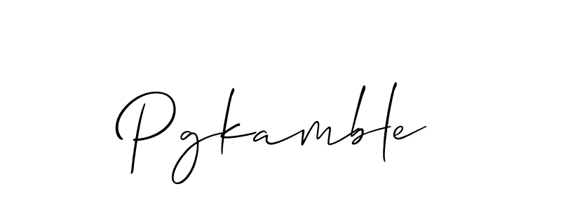 How to Draw Pgkamble signature style? Allison_Script is a latest design signature styles for name Pgkamble. Pgkamble signature style 2 images and pictures png