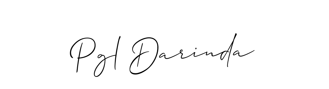 Design your own signature with our free online signature maker. With this signature software, you can create a handwritten (Allison_Script) signature for name Pgl Darinda. Pgl Darinda signature style 2 images and pictures png