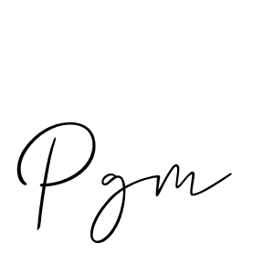 Make a beautiful signature design for name Pgm. Use this online signature maker to create a handwritten signature for free. Pgm signature style 2 images and pictures png