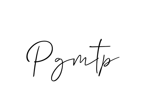 Use a signature maker to create a handwritten signature online. With this signature software, you can design (Allison_Script) your own signature for name Pgmtp. Pgmtp signature style 2 images and pictures png