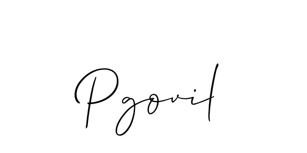 Best and Professional Signature Style for Pgovil. Allison_Script Best Signature Style Collection. Pgovil signature style 2 images and pictures png