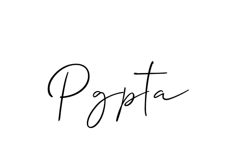 How to make Pgpta name signature. Use Allison_Script style for creating short signs online. This is the latest handwritten sign. Pgpta signature style 2 images and pictures png
