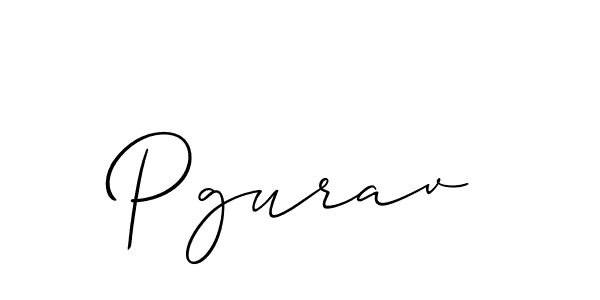 The best way (Allison_Script) to make a short signature is to pick only two or three words in your name. The name Pgurav include a total of six letters. For converting this name. Pgurav signature style 2 images and pictures png