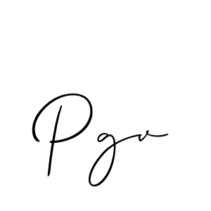 Allison_Script is a professional signature style that is perfect for those who want to add a touch of class to their signature. It is also a great choice for those who want to make their signature more unique. Get Pgv name to fancy signature for free. Pgv signature style 2 images and pictures png