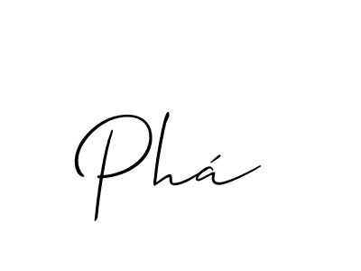 Also You can easily find your signature by using the search form. We will create Phá name handwritten signature images for you free of cost using Allison_Script sign style. Phá signature style 2 images and pictures png