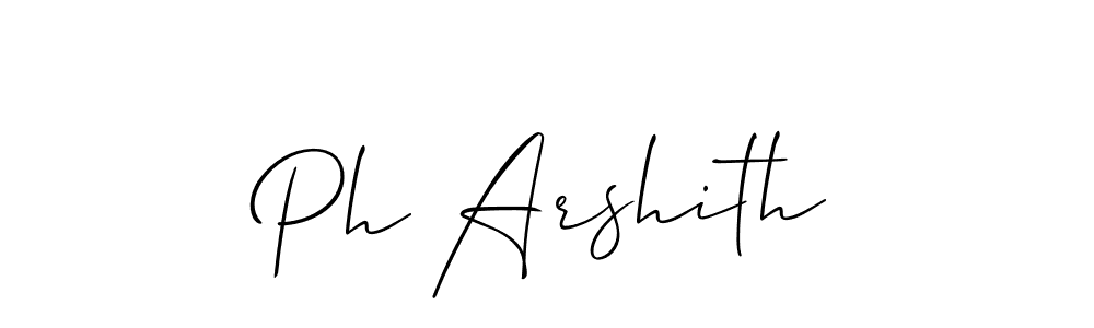 Make a beautiful signature design for name Ph Arshith. Use this online signature maker to create a handwritten signature for free. Ph Arshith signature style 2 images and pictures png