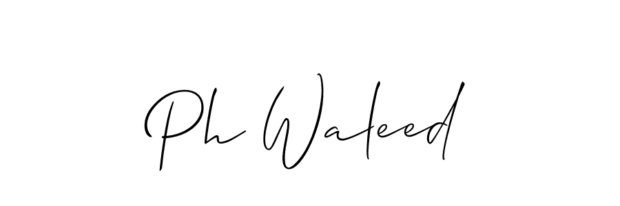 It looks lik you need a new signature style for name Ph Waleed. Design unique handwritten (Allison_Script) signature with our free signature maker in just a few clicks. Ph Waleed signature style 2 images and pictures png