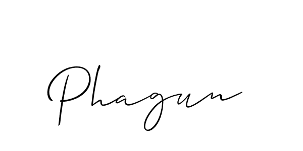 Create a beautiful signature design for name Phagun. With this signature (Allison_Script) fonts, you can make a handwritten signature for free. Phagun signature style 2 images and pictures png