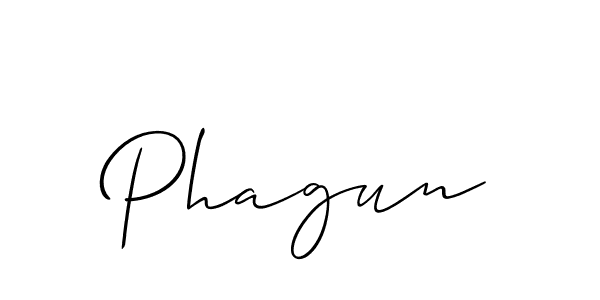 How to make Phagun signature? Allison_Script is a professional autograph style. Create handwritten signature for Phagun name. Phagun signature style 2 images and pictures png