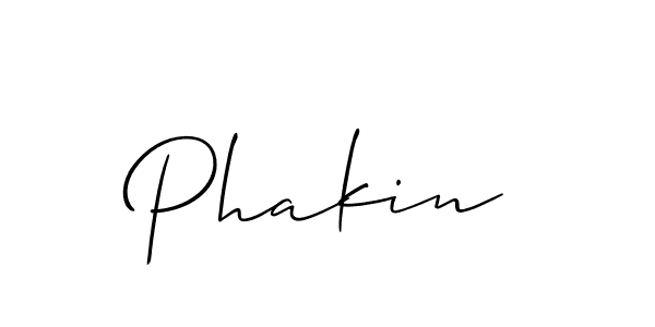 Phakin stylish signature style. Best Handwritten Sign (Allison_Script) for my name. Handwritten Signature Collection Ideas for my name Phakin. Phakin signature style 2 images and pictures png