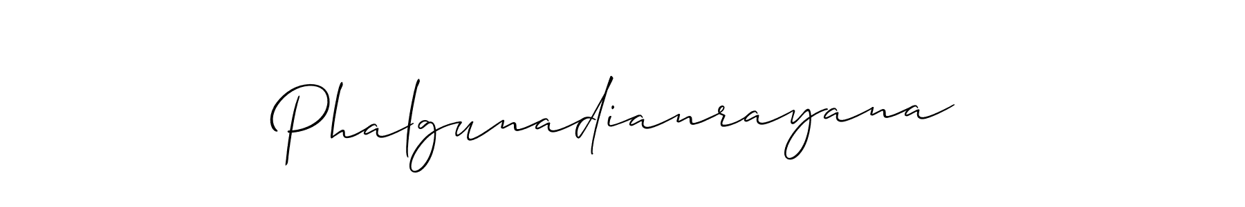 It looks lik you need a new signature style for name Phalgunadianrayana. Design unique handwritten (Allison_Script) signature with our free signature maker in just a few clicks. Phalgunadianrayana signature style 2 images and pictures png