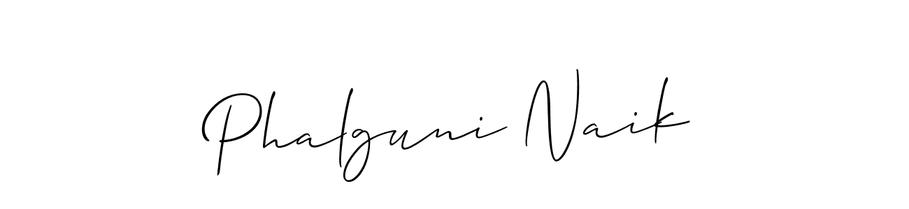 How to make Phalguni Naik signature? Allison_Script is a professional autograph style. Create handwritten signature for Phalguni Naik name. Phalguni Naik signature style 2 images and pictures png