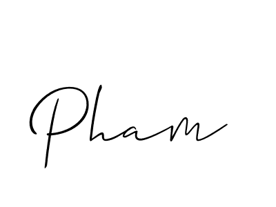 How to make Pham signature? Allison_Script is a professional autograph style. Create handwritten signature for Pham name. Pham signature style 2 images and pictures png