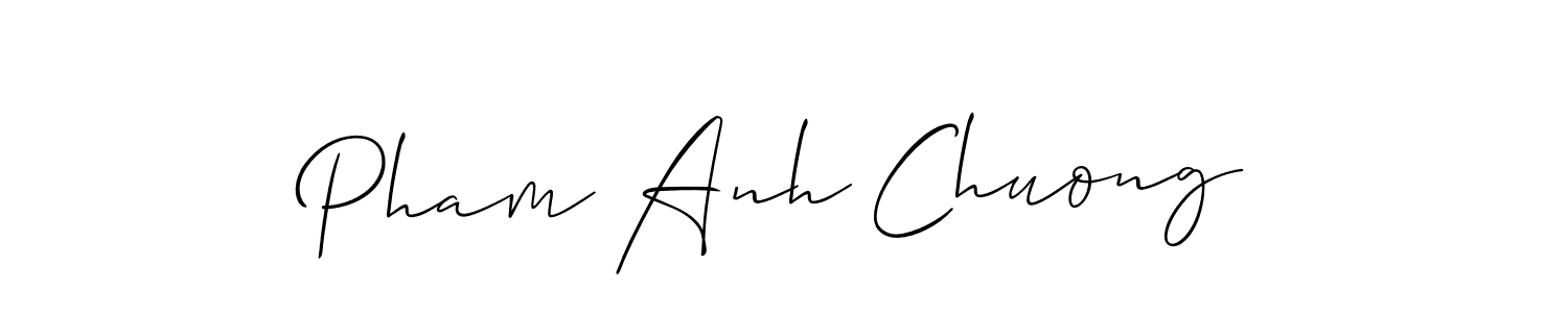 How to make Pham Anh Chuong name signature. Use Allison_Script style for creating short signs online. This is the latest handwritten sign. Pham Anh Chuong signature style 2 images and pictures png