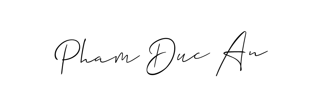 if you are searching for the best signature style for your name Pham Duc An. so please give up your signature search. here we have designed multiple signature styles  using Allison_Script. Pham Duc An signature style 2 images and pictures png