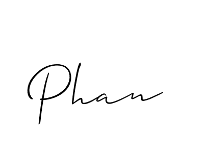 if you are searching for the best signature style for your name Phan. so please give up your signature search. here we have designed multiple signature styles  using Allison_Script. Phan signature style 2 images and pictures png