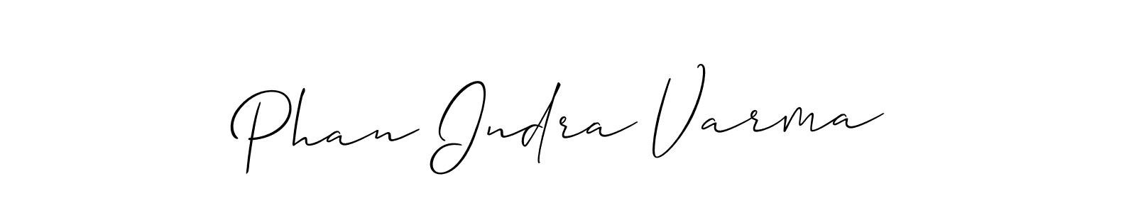 Design your own signature with our free online signature maker. With this signature software, you can create a handwritten (Allison_Script) signature for name Phan Indra Varma. Phan Indra Varma signature style 2 images and pictures png