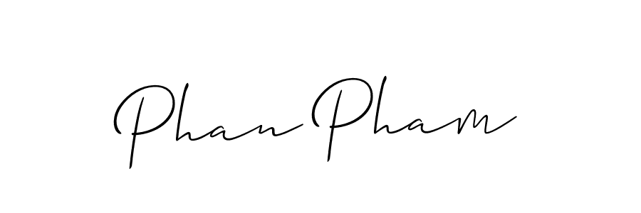 How to Draw Phan Pham signature style? Allison_Script is a latest design signature styles for name Phan Pham. Phan Pham signature style 2 images and pictures png