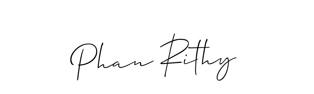 Make a short Phan Rithy signature style. Manage your documents anywhere anytime using Allison_Script. Create and add eSignatures, submit forms, share and send files easily. Phan Rithy signature style 2 images and pictures png