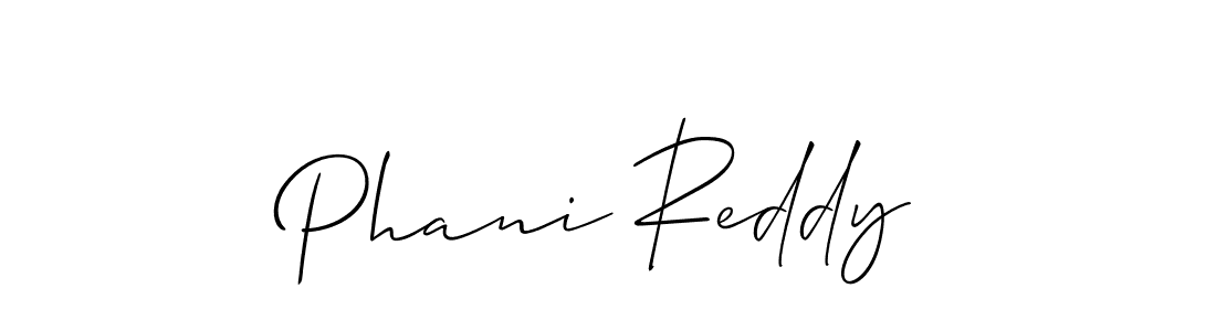 if you are searching for the best signature style for your name Phani Reddy. so please give up your signature search. here we have designed multiple signature styles  using Allison_Script. Phani Reddy signature style 2 images and pictures png