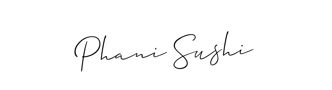 Once you've used our free online signature maker to create your best signature Allison_Script style, it's time to enjoy all of the benefits that Phani Sushi name signing documents. Phani Sushi signature style 2 images and pictures png