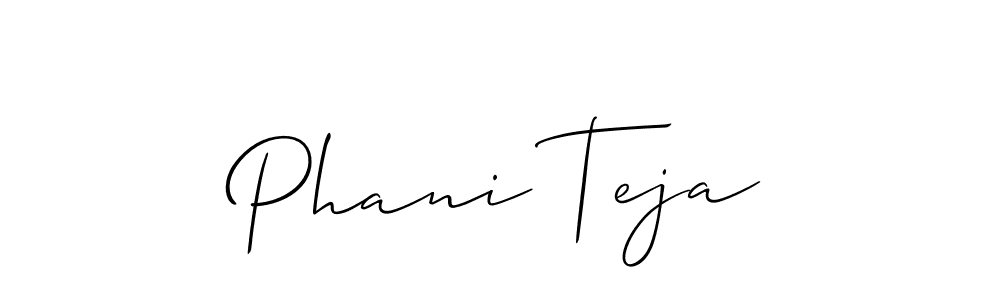 How to make Phani Teja signature? Allison_Script is a professional autograph style. Create handwritten signature for Phani Teja name. Phani Teja signature style 2 images and pictures png