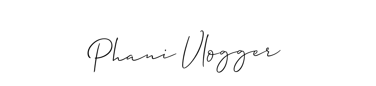 Best and Professional Signature Style for Phani Vlogger. Allison_Script Best Signature Style Collection. Phani Vlogger signature style 2 images and pictures png