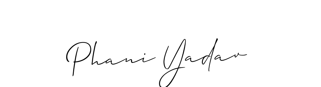 You can use this online signature creator to create a handwritten signature for the name Phani Yadav. This is the best online autograph maker. Phani Yadav signature style 2 images and pictures png