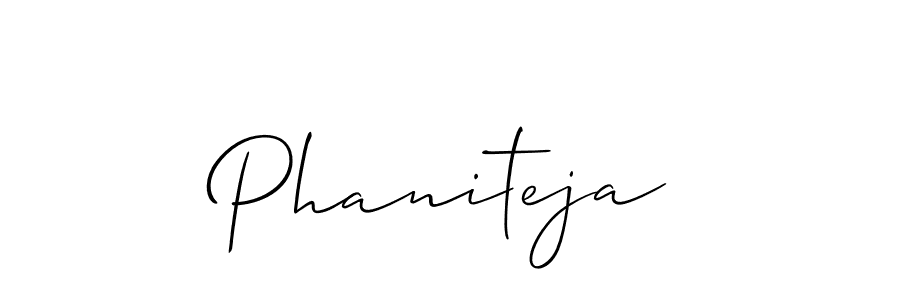 You can use this online signature creator to create a handwritten signature for the name Phaniteja. This is the best online autograph maker. Phaniteja signature style 2 images and pictures png