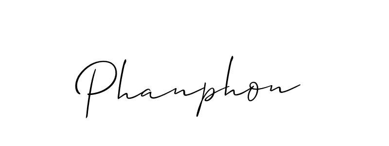 It looks lik you need a new signature style for name Phanphon. Design unique handwritten (Allison_Script) signature with our free signature maker in just a few clicks. Phanphon signature style 2 images and pictures png