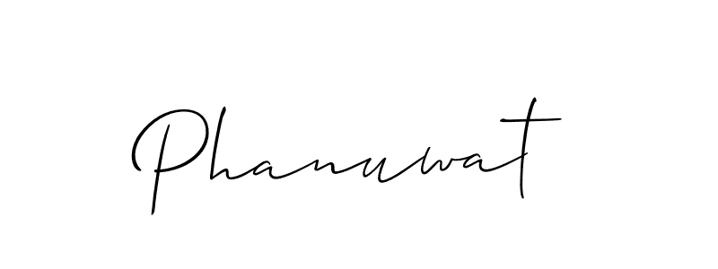if you are searching for the best signature style for your name Phanuwat. so please give up your signature search. here we have designed multiple signature styles  using Allison_Script. Phanuwat signature style 2 images and pictures png