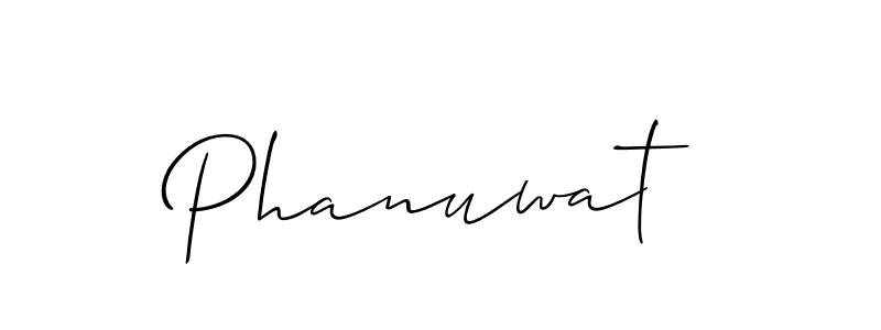 It looks lik you need a new signature style for name Phanuwat. Design unique handwritten (Allison_Script) signature with our free signature maker in just a few clicks. Phanuwat signature style 2 images and pictures png