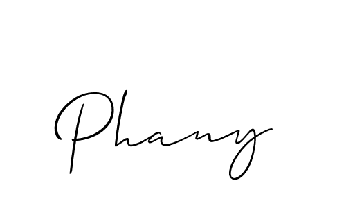 How to make Phany name signature. Use Allison_Script style for creating short signs online. This is the latest handwritten sign. Phany signature style 2 images and pictures png