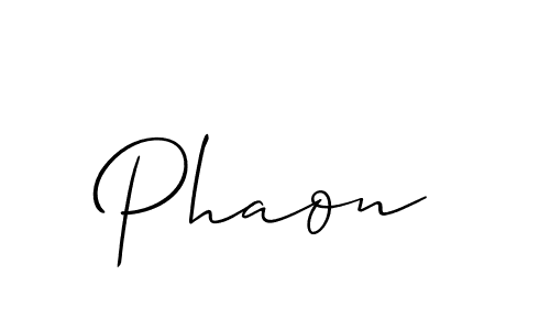 Also we have Phaon name is the best signature style. Create professional handwritten signature collection using Allison_Script autograph style. Phaon signature style 2 images and pictures png