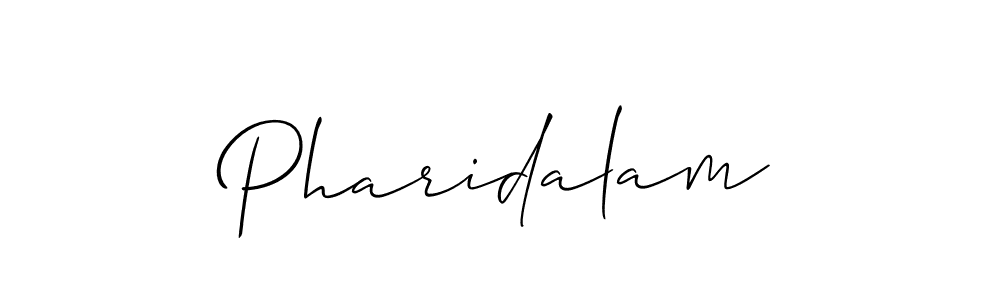 How to Draw Pharidalam signature style? Allison_Script is a latest design signature styles for name Pharidalam. Pharidalam signature style 2 images and pictures png