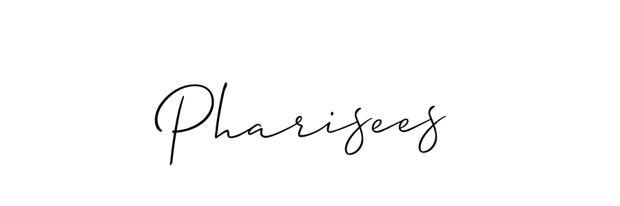 Use a signature maker to create a handwritten signature online. With this signature software, you can design (Allison_Script) your own signature for name Pharisees. Pharisees signature style 2 images and pictures png