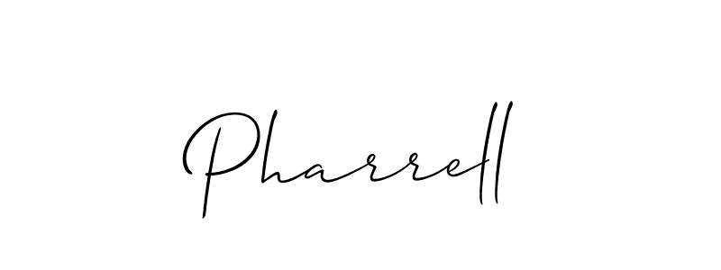Make a beautiful signature design for name Pharrell. With this signature (Allison_Script) style, you can create a handwritten signature for free. Pharrell signature style 2 images and pictures png