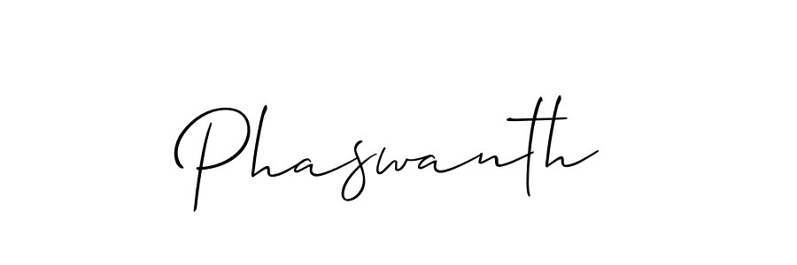 Make a beautiful signature design for name Phaswanth. With this signature (Allison_Script) style, you can create a handwritten signature for free. Phaswanth signature style 2 images and pictures png