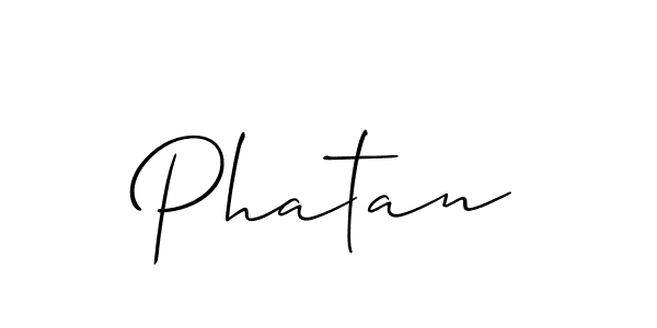 Best and Professional Signature Style for Phatan. Allison_Script Best Signature Style Collection. Phatan signature style 2 images and pictures png