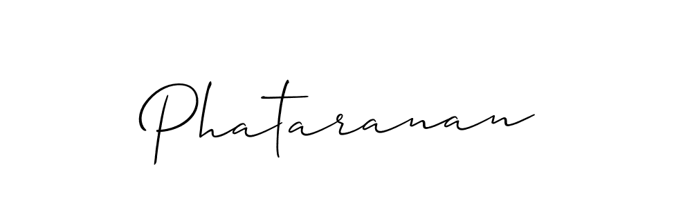 How to make Phataranan signature? Allison_Script is a professional autograph style. Create handwritten signature for Phataranan name. Phataranan signature style 2 images and pictures png