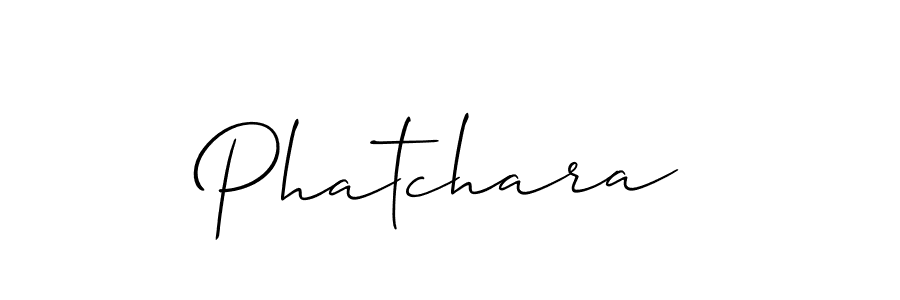 Best and Professional Signature Style for Phatchara. Allison_Script Best Signature Style Collection. Phatchara signature style 2 images and pictures png