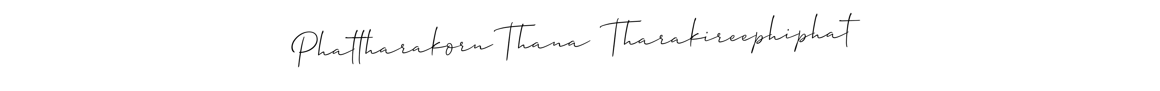 Also You can easily find your signature by using the search form. We will create Phattharakorn Thana  Tharakireephiphat name handwritten signature images for you free of cost using Allison_Script sign style. Phattharakorn Thana  Tharakireephiphat signature style 2 images and pictures png
