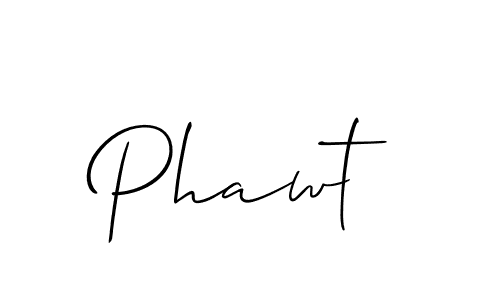 The best way (Allison_Script) to make a short signature is to pick only two or three words in your name. The name Phawt include a total of six letters. For converting this name. Phawt signature style 2 images and pictures png