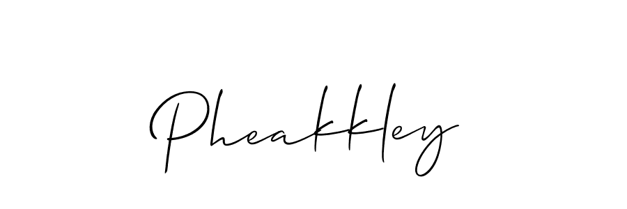 How to Draw Pheakkley signature style? Allison_Script is a latest design signature styles for name Pheakkley. Pheakkley signature style 2 images and pictures png