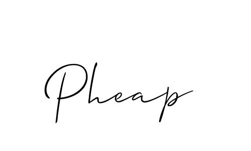 Similarly Allison_Script is the best handwritten signature design. Signature creator online .You can use it as an online autograph creator for name Pheap. Pheap signature style 2 images and pictures png